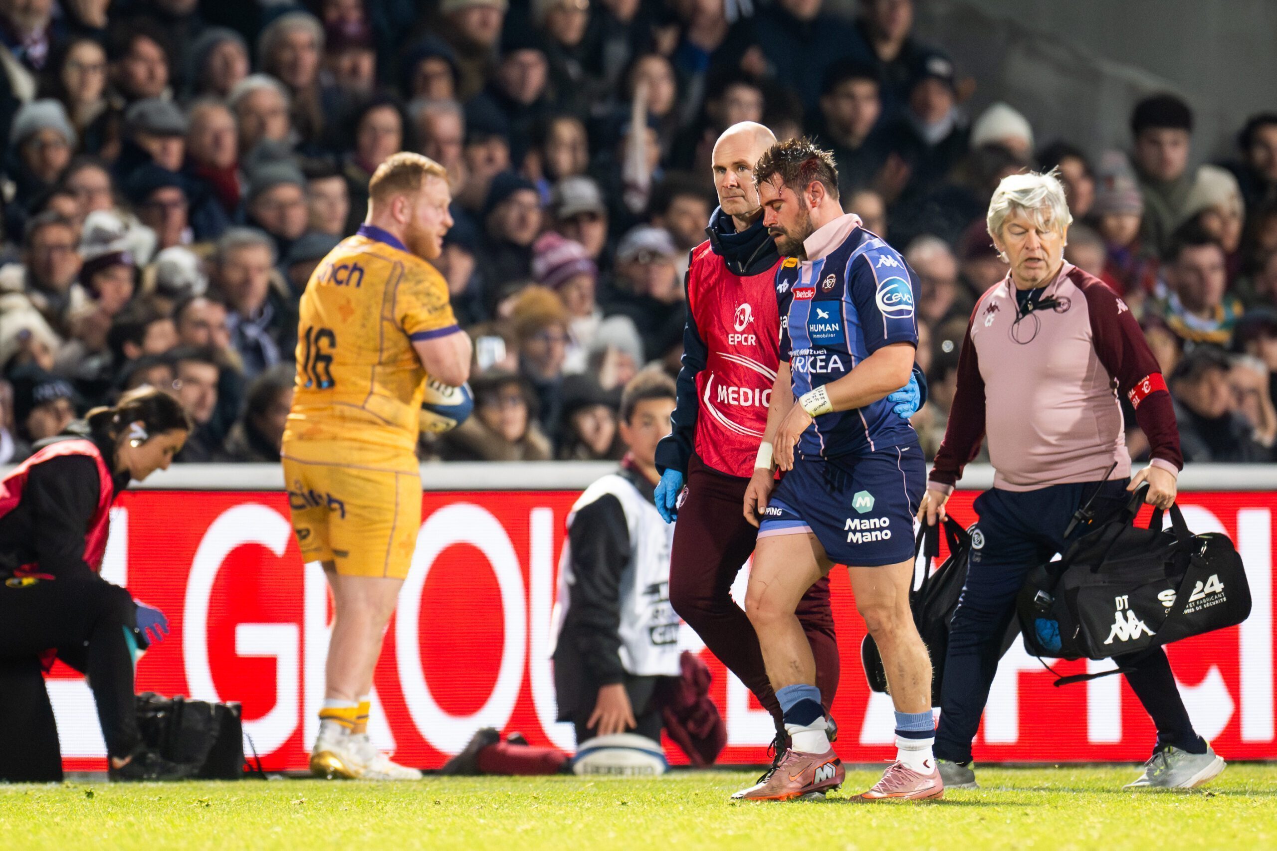 Noticias tranquilizadoras para Arthur Retière, duramente golpeado contra Northampton