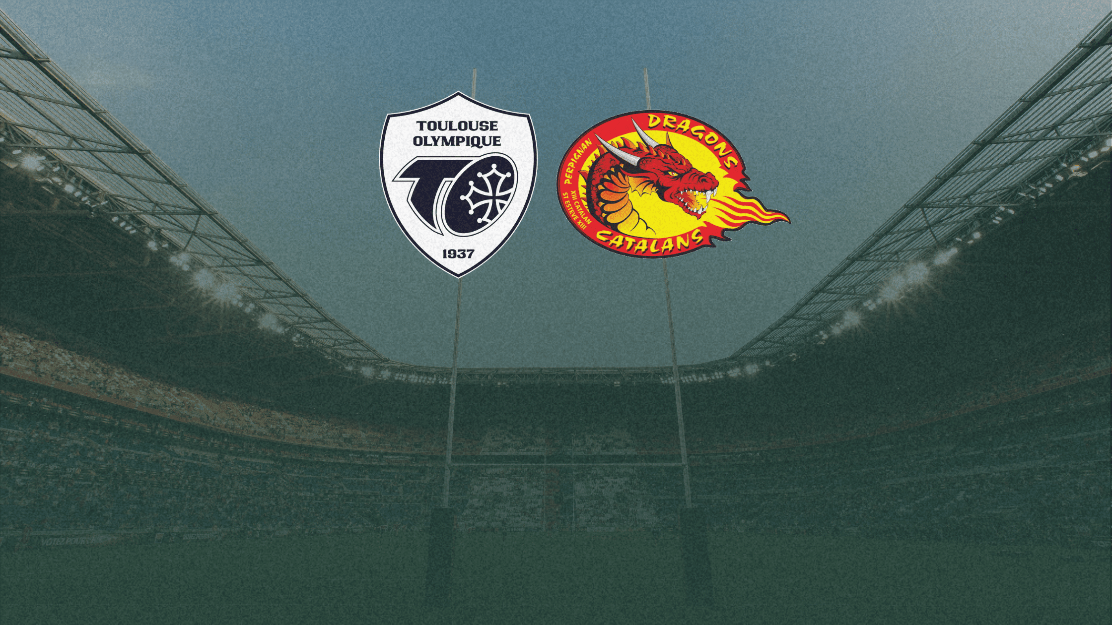 Derbi de rugby league en Ernest-Wallon: Toulouse y los Dragons Catalans se disputan el 8º puesto esta noche