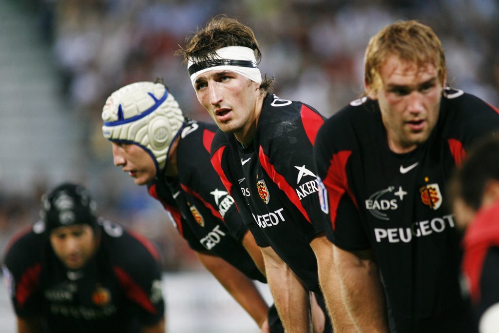 Jean-François Montauriol con la camiseta del Stade Toulousain durante Brive-Toulouse en Top 14 en 2006