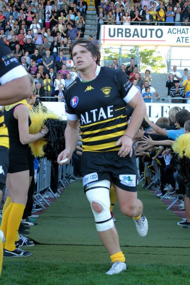 Thomas Bordes con la camiseta del Stade Montois en sus inicios
